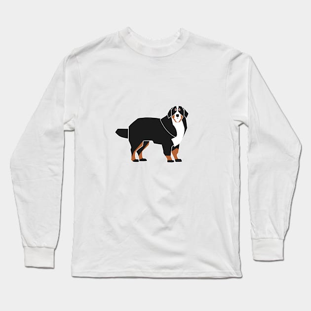 Bernese Mountain Long Sleeve T-Shirt by TomiAx